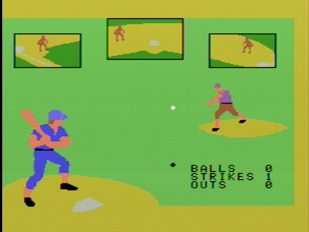 Gameplay of Super Action Baseball for Colecovision
